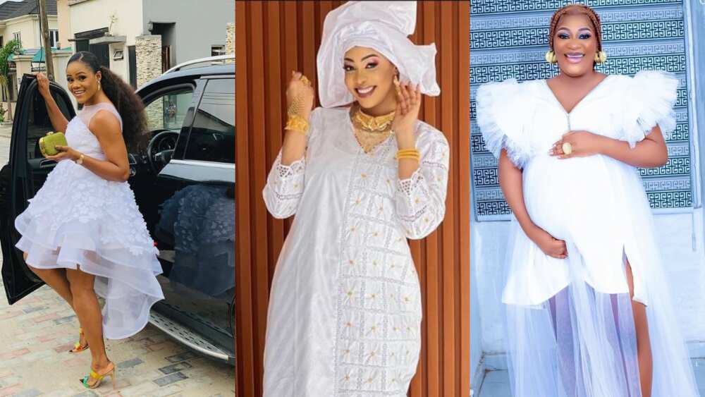 30+ stylish Aso Ebi styles for pregnant women: Flaunt your baby