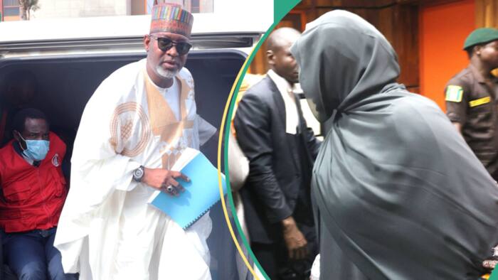 “Even the prophets went to prison”: Buhari’s minister comforts self, daughter in court, video trends