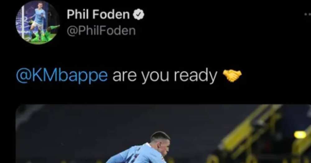 Man City Midfielder Sacks Social Media Team for Sending out Tweet Challenging Kylian Mbappe