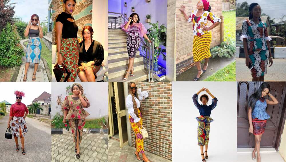 Latest Ankara skirt and blouse styles for trendy ladies 