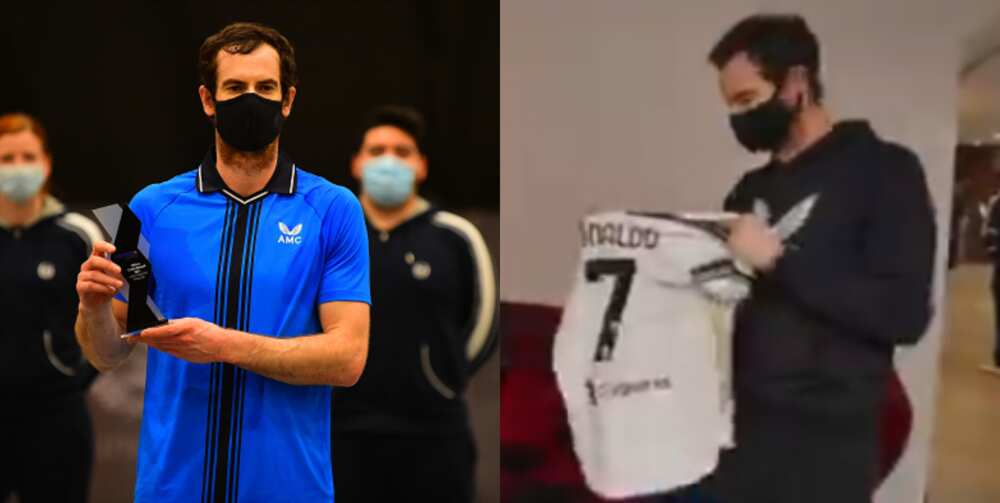 Top British tennis star gets Ronaldo's Juventus signed shirt after dumping Australian Open