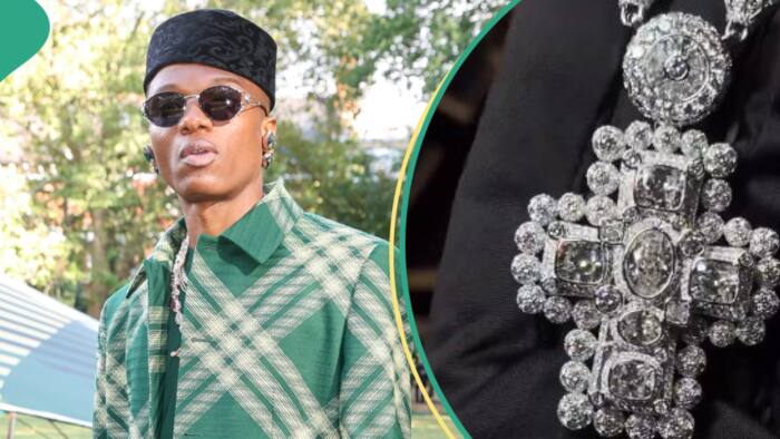 "Simple and classy, una papa fit?" Wizkid splurges $1m on Ice chain, video goes viral