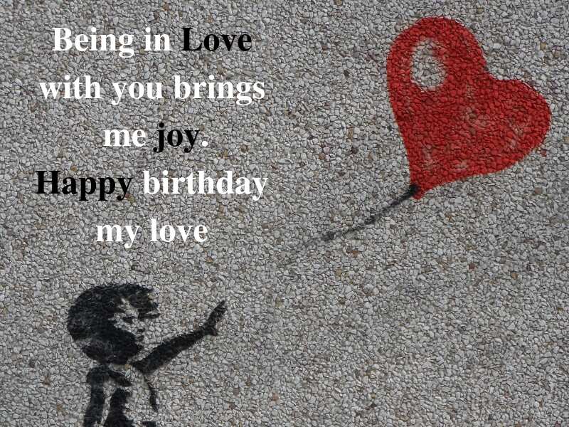 Birthday wishes for love