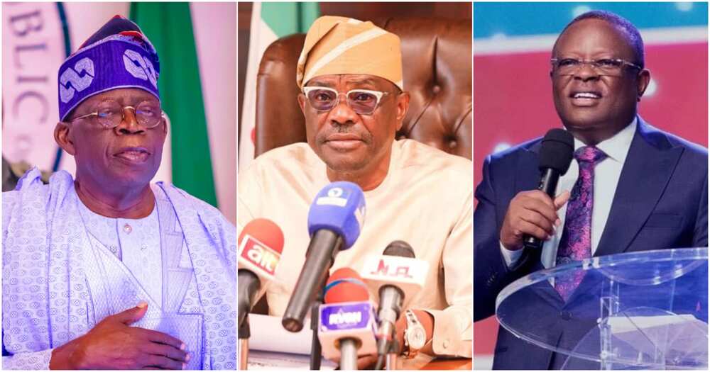 Bola Tinubu, Nyesom Wike, Dave Umahi