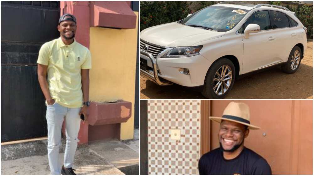 Nigerian man buys Lexus, cries in joy as he drives car home