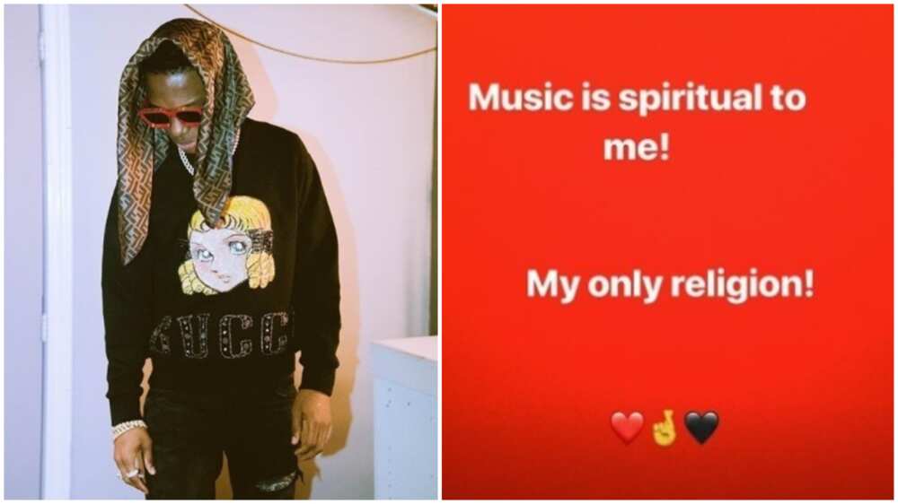 Music is spiritual to me, music is my only religion - Wizkid