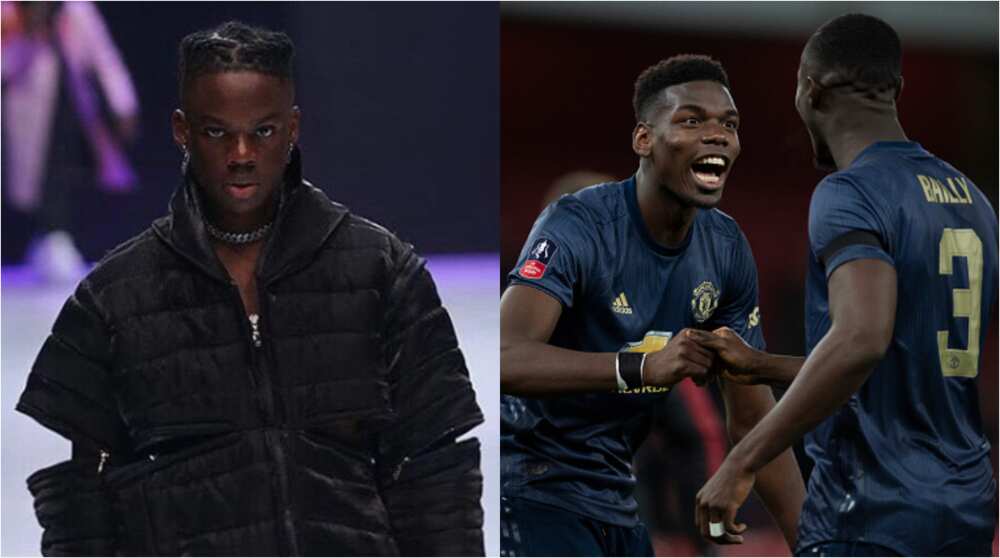 Paul Pogba, Man United star Eric Bailly 'gbese' to Rema's song 'woman'