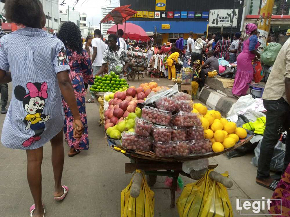 Some of the fruits on display are almost out of season hence they are a bit expensive. Photo credit: Esther Odili