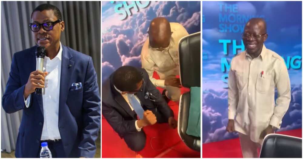 See photos of Arise TV's Rufai Oseni and Adams Oshiomhole