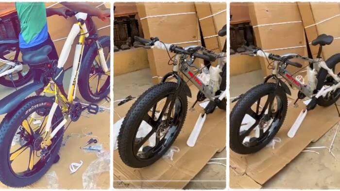 "Each is N400k": Smart man opens bicycle business as fuel price rise higher in Nigeria, imports bikes for sale