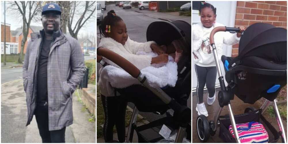 Seyi Law's daughter Tiwa carries out big sister duties (photo)