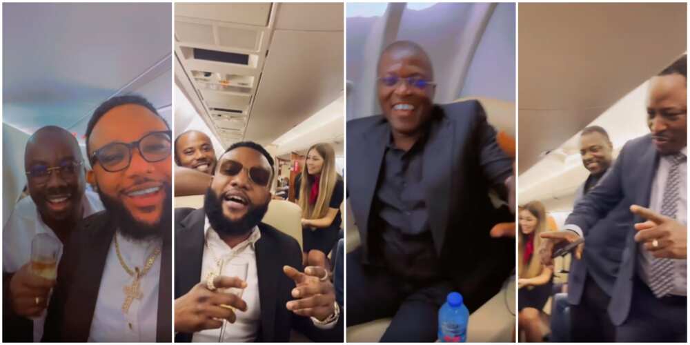 Obi Cubana, E-money on private jet.