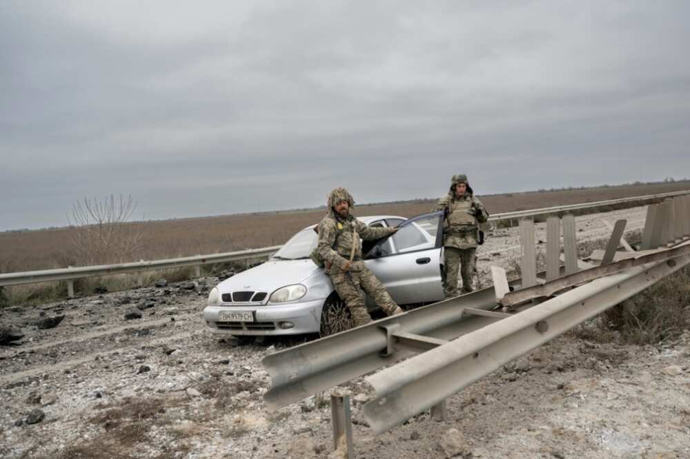 The battle for Kherson destroyed the main roads leading into the southern city