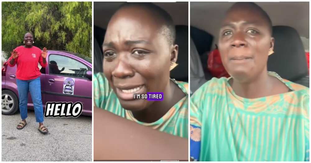 Lady travelling from London to Lagos by car in tears after reaching Sierra Leone