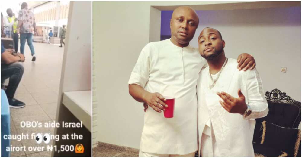 Isreal DMW fighting at airport, Davido