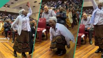 "This woman went through a lot": Emotional mum screams, jumps for joy as her child becomes graduate