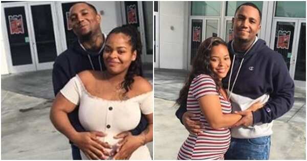 Meet pretty twin sisters who are pregnant for the same man (photos)