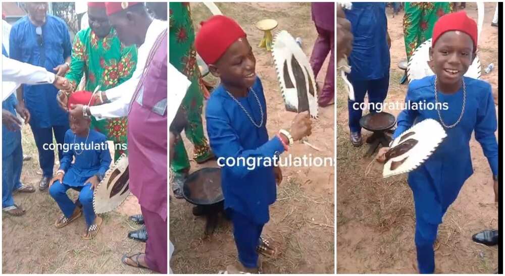 Nigerian kid bags chieftaincy title. Nigerian kid bags chieftaincy title.