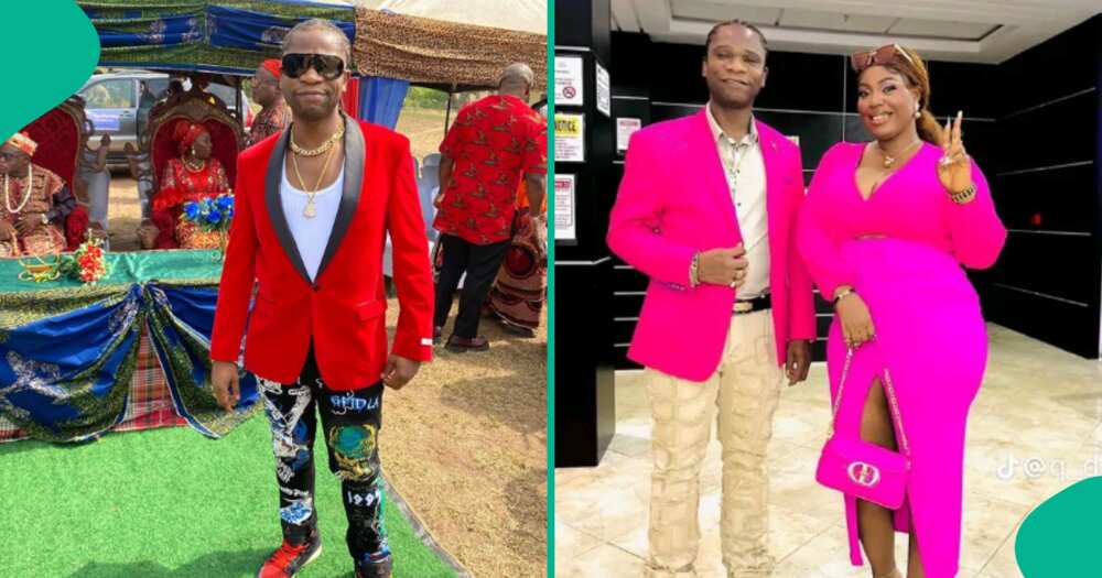 Speed Darlington finally finds love, rocks matching outfit with his woman.