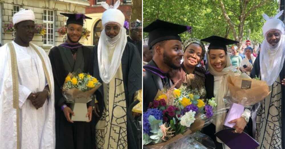 Son of Emir of Kano Lamido Sanusi graduates from UK University (photos)