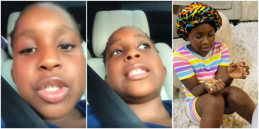 Little girl tells President Buhari to improve on his behaviour in viral video, Nigerians react