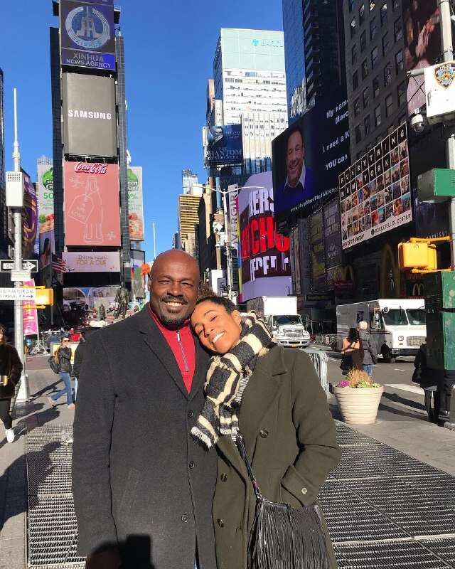 Christian Okoye with daughter
