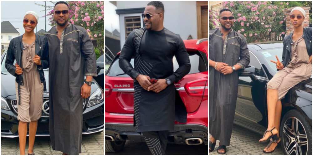 Fans react as Bolanle Ninalowo shares adorable photos with his daughter