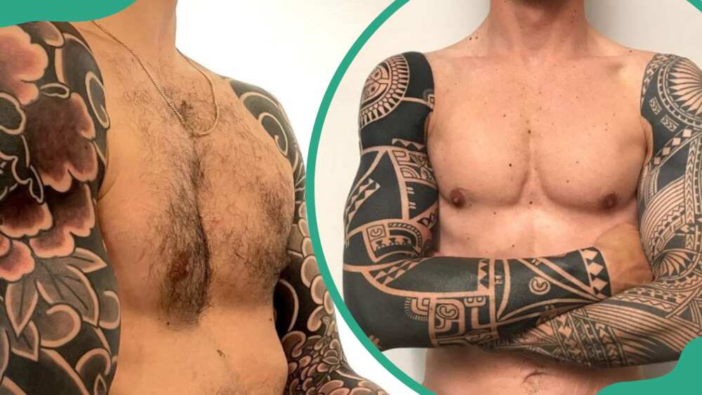 Double-sleeve tattoos