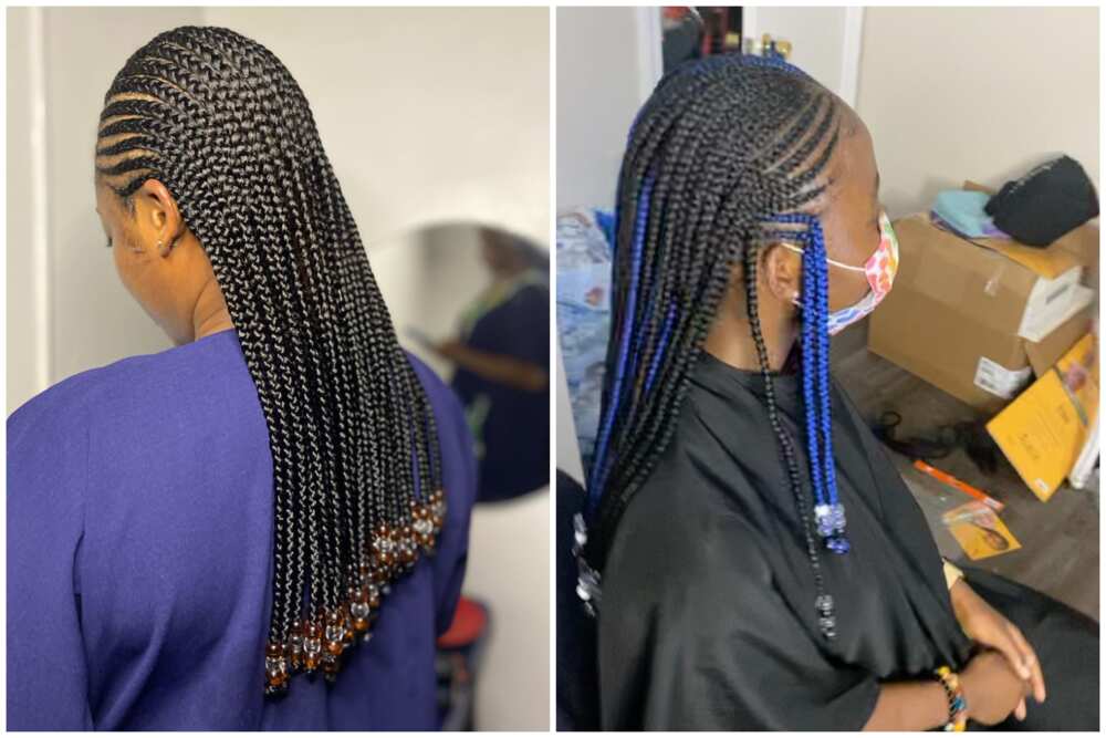 Trending New Braid Style 🔥Flip Over Fulani Braids