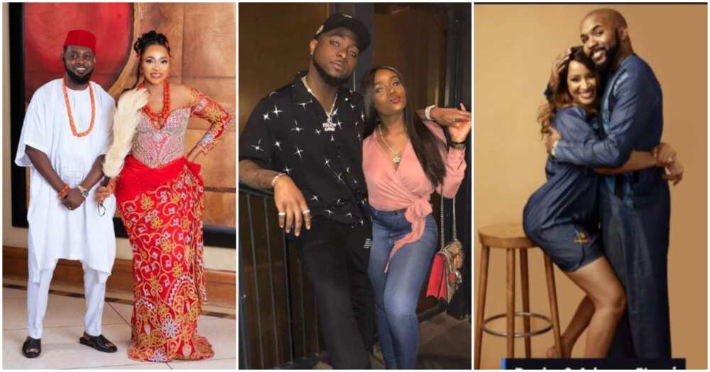 Photos of AY and Mabel Makun, Davidoa and Chioma, Banky W and Adesua