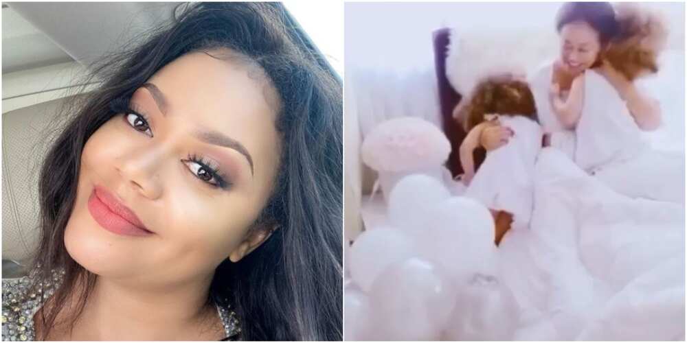 Actress Nadia Buari’s children give her lovely 38th birthday surprise (video)