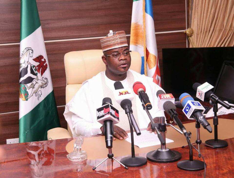 Yanzu-yanzu: Babu cutar korona a jihar Kogi, na dage dokar kulle - Yahaya Bello