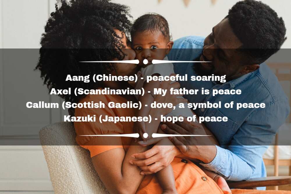 Peaceful name for a boy Peaceful name for a boy