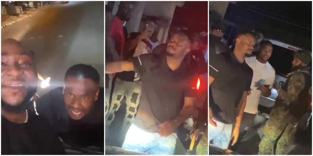 Actor Zubby Michael and Davido Actor Zubby Michael and Davido