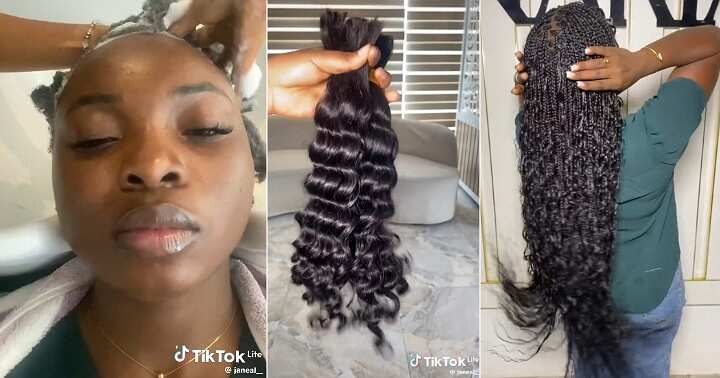 Lady braids her hair for N220k at salon