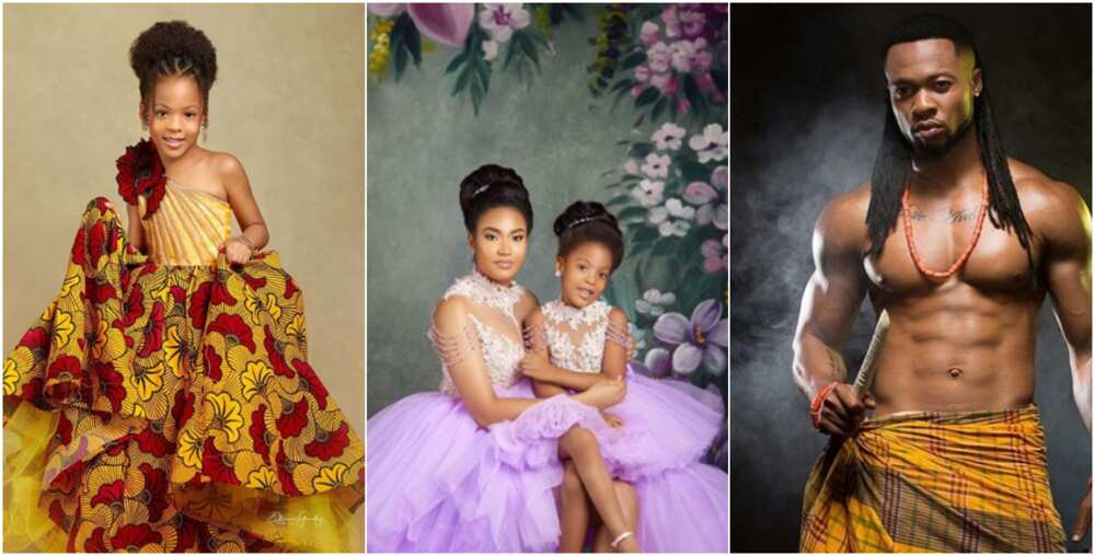 Singer Flavour and ex-beauty queen Anna Banner's pretty daughter Sofia turns 5 (photos)