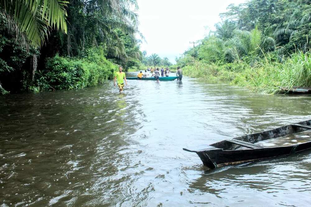 Floods in Omoku/Rivers community