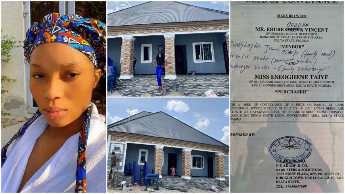 Watch the amazing video of this well built house of this young Nigerian lady