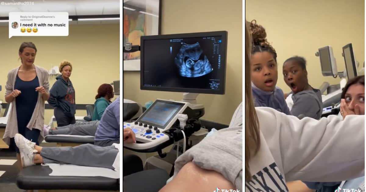 Mistake? Students conducting ultrasound for fun discover one of them is actually pregnant