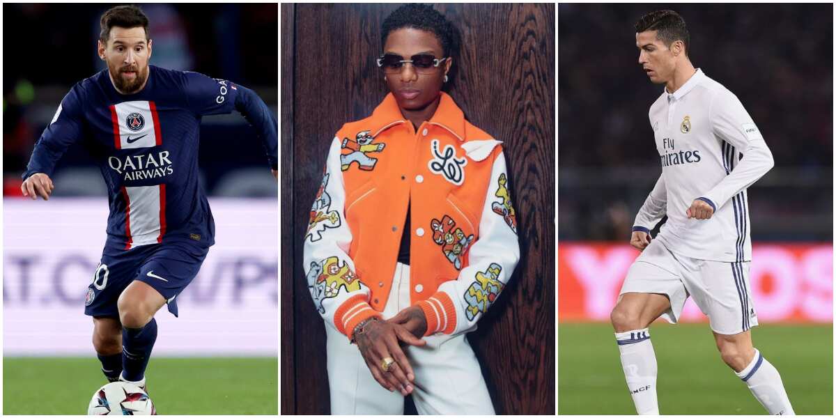 You won’t believe who Wizkid picked as his best footballer between Messi and Ronaldo (video)