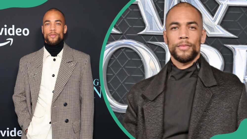 Kendrick Sampson at AMC Century City 15 in Century City, California (L). Actor Kendrick at Chateau Marmont in Los Angeles, California (R).