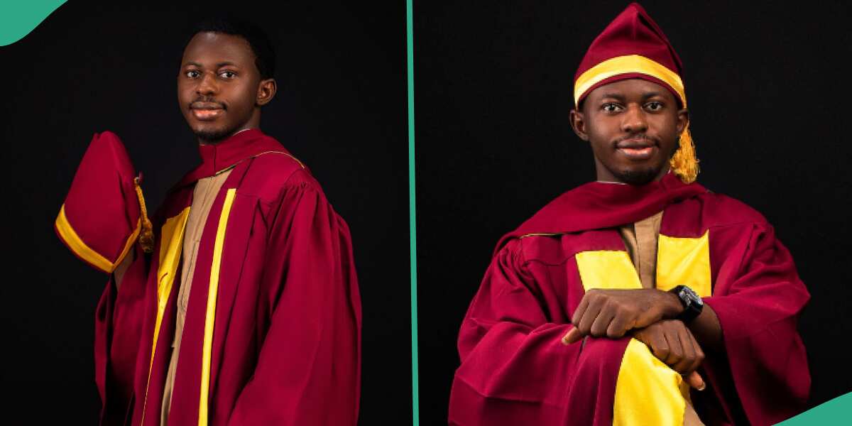 Photos: This is the Nigerian man who graduated with first-class in pure mathematics