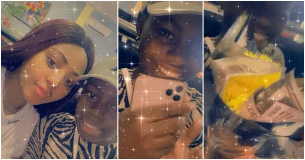 Regina Daniels pays surprise visit to sister as she clocks a year older, gifts her iPhone 11 pro (video)