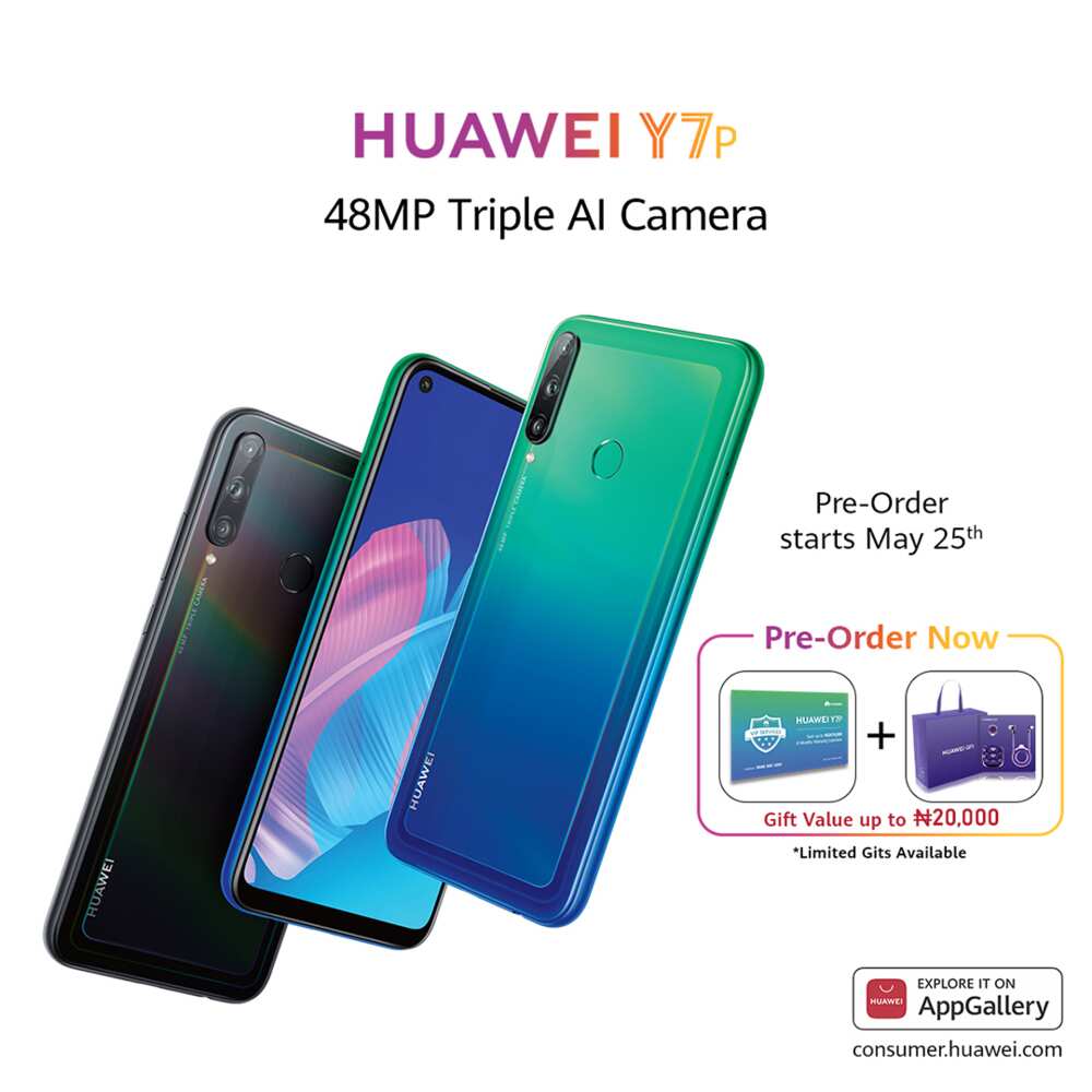 Shoot in style with the new AI triple-camera HUAWEI Y7p, now available for pre-order