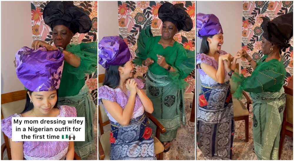 Photos of a Nigerian mother and her Filipino daughter-in-law.