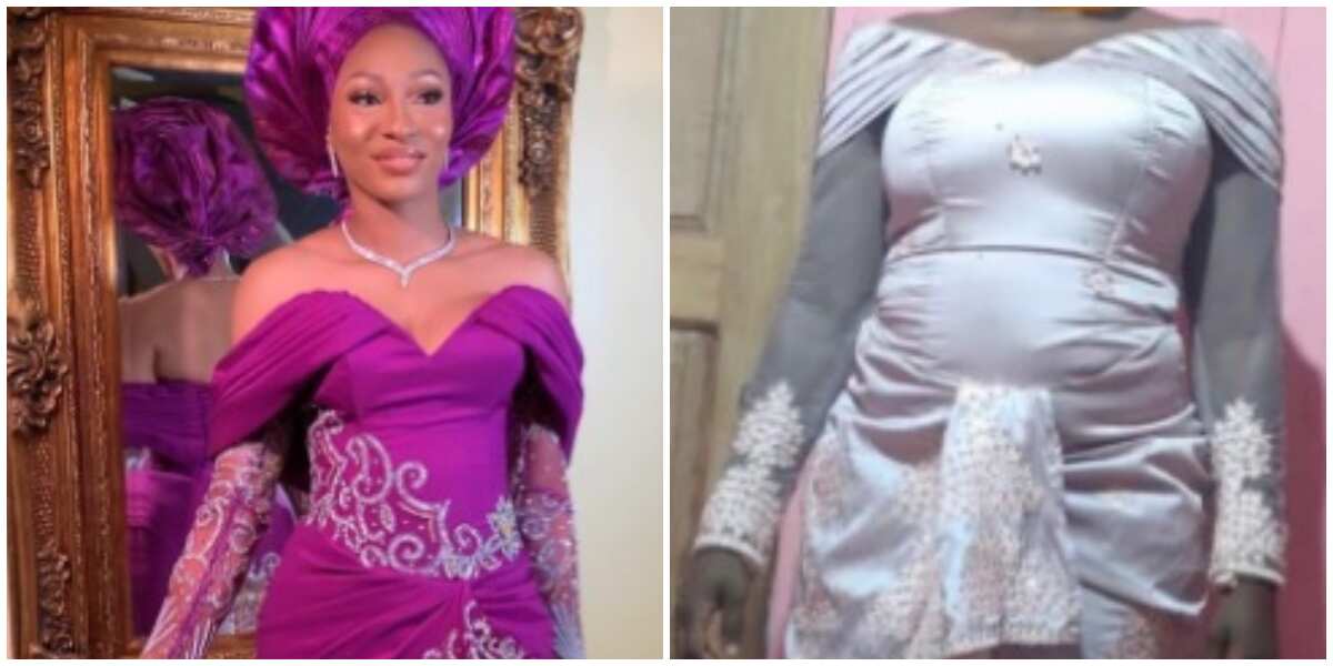 Mixed reactions as lady left disappointed by style recreation from tailor