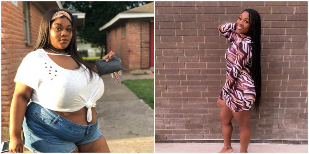 Lady breaks the internet with her amazing body transformation from being plus-sized to slim, shares her secret