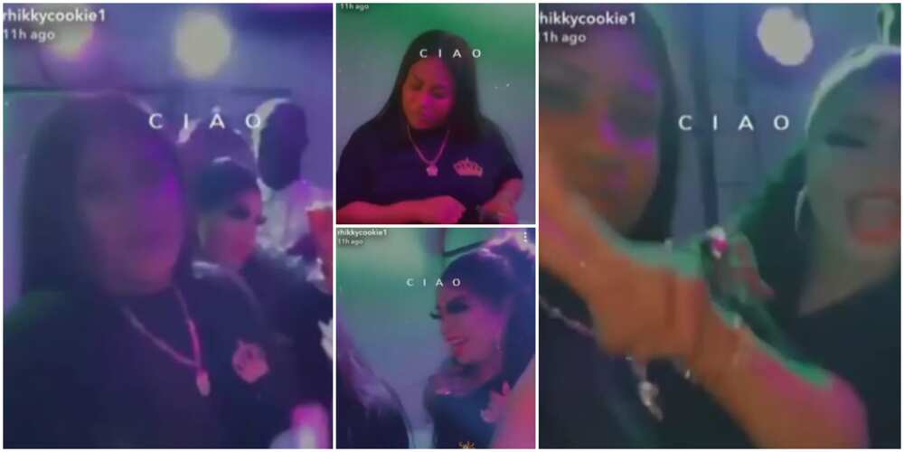 Bobrisky and Nkechi Blessing finally settle their messy fight, spotted dancing together at club