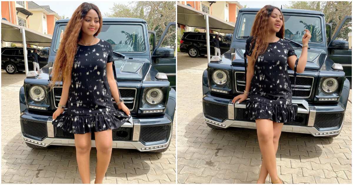 Regina Daniels strikes a pose with N40m luxury SUV (photos ... - 1200 x 630 jpeg 277kB