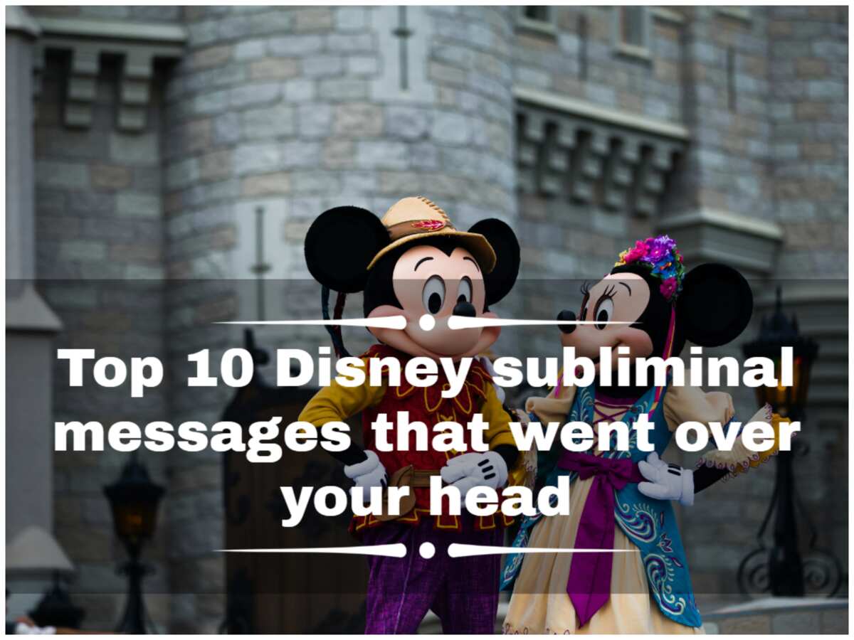 Top 10 Disney subliminal messages went over your head - Legit.ng